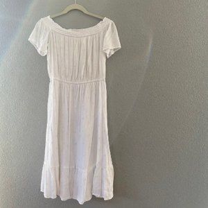 White off the shoulder dress